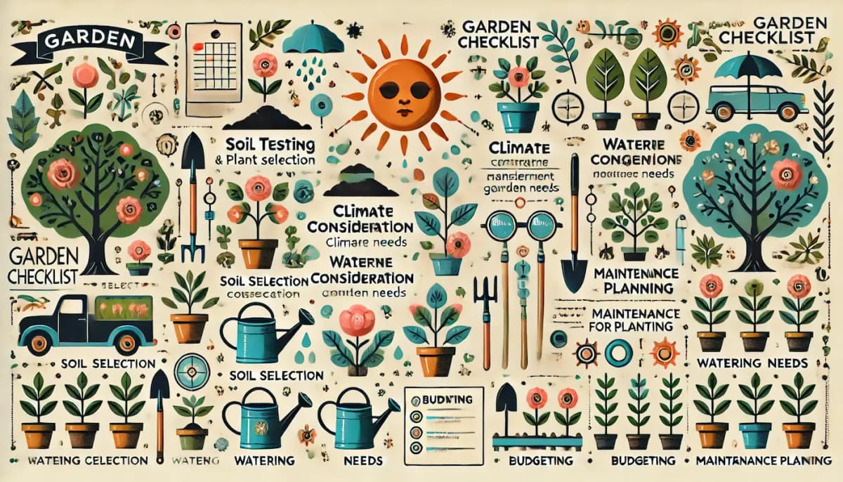 Garden planning checklist