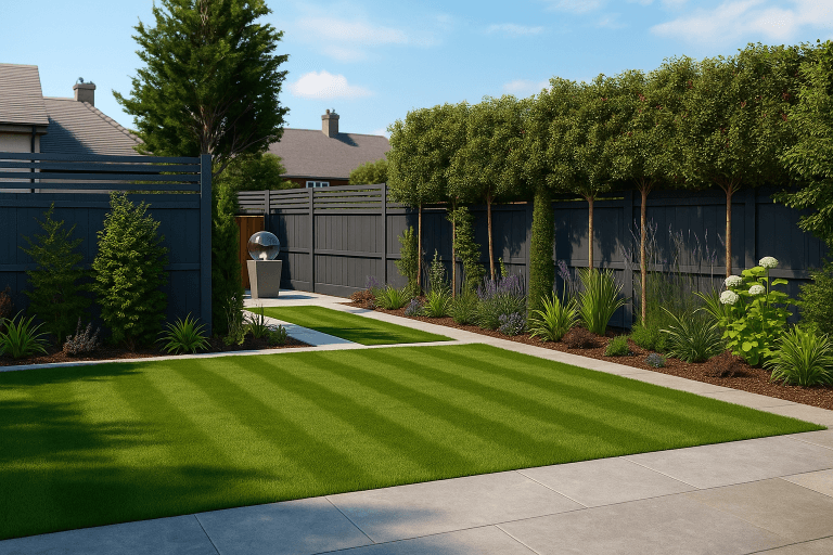 3D garden design render